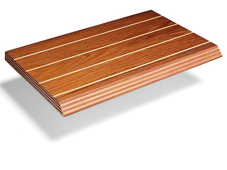 Scanalato Teak Gommato Nero